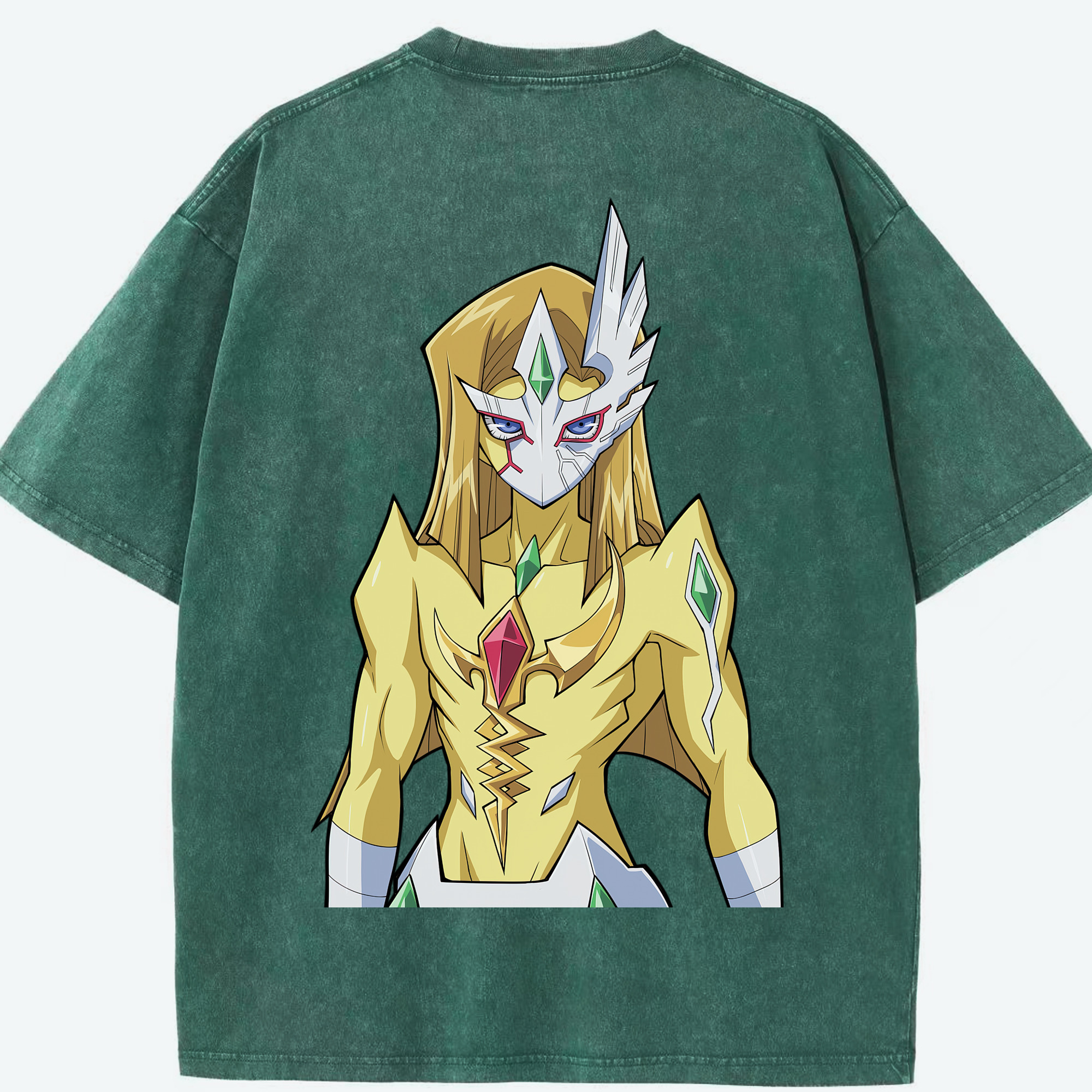 （画像用） 遊☆戯☆王 Yu-Gi-Oh! 綿100% ヴィンテージ風 半袖Tシャツ（背面プリント）